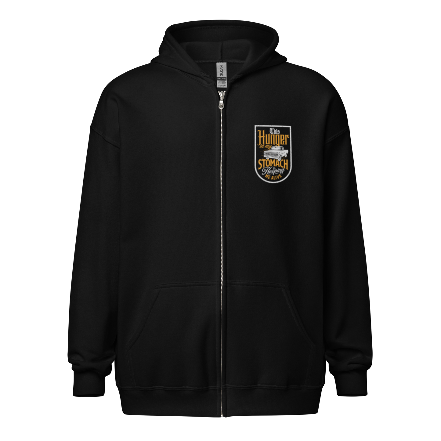 Hunger In My Stomach Zip Up Hoodie