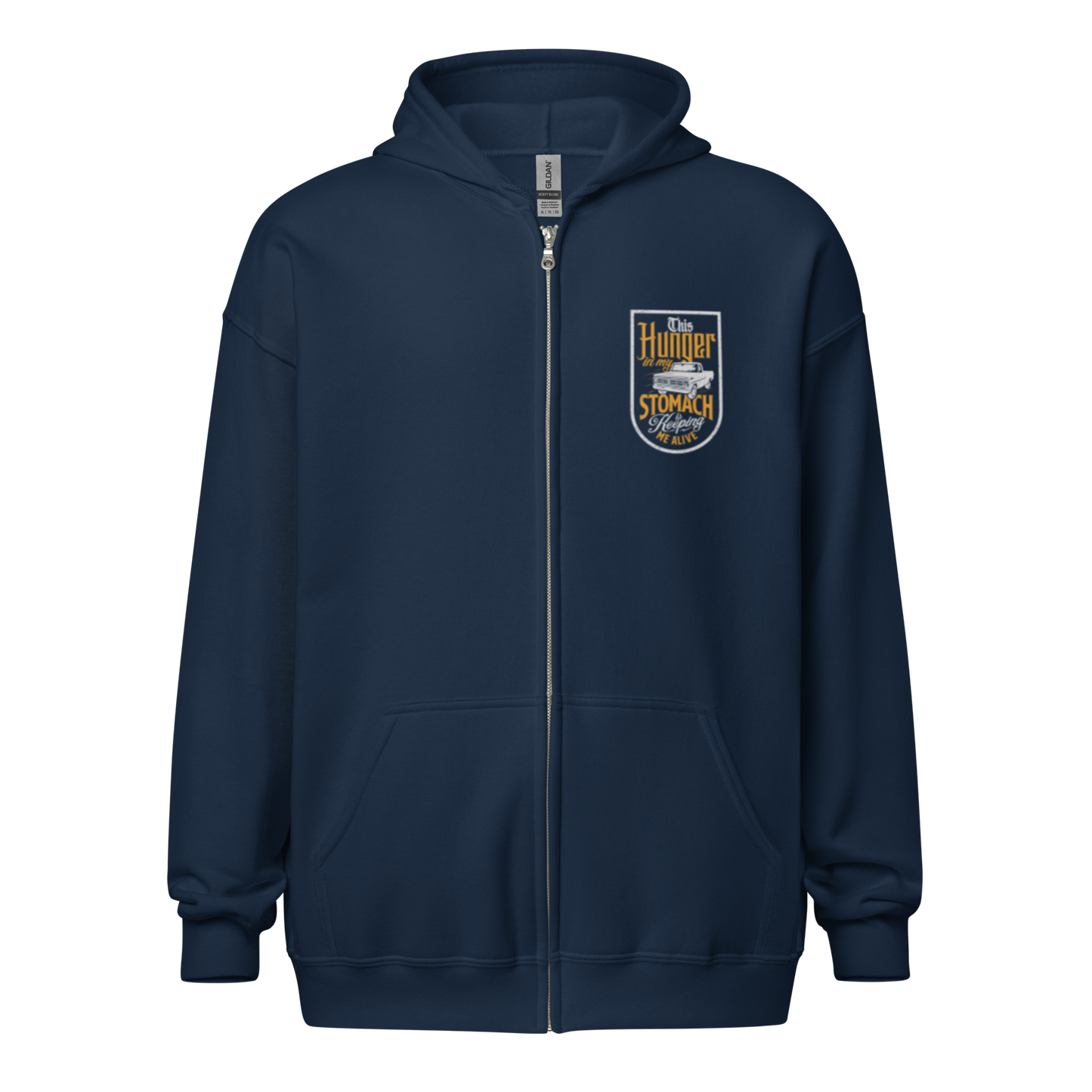 Hunger In My Stomach Zip Up Hoodie