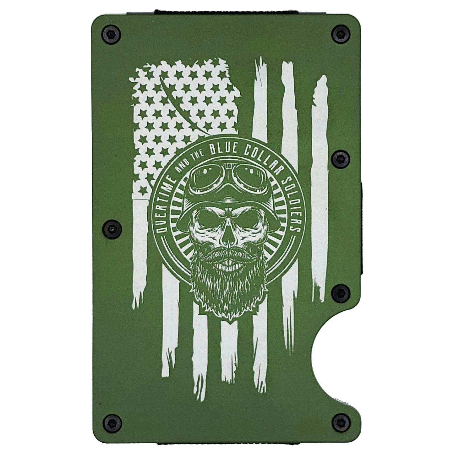 "Bearded Skull" Minimalist Wallet
