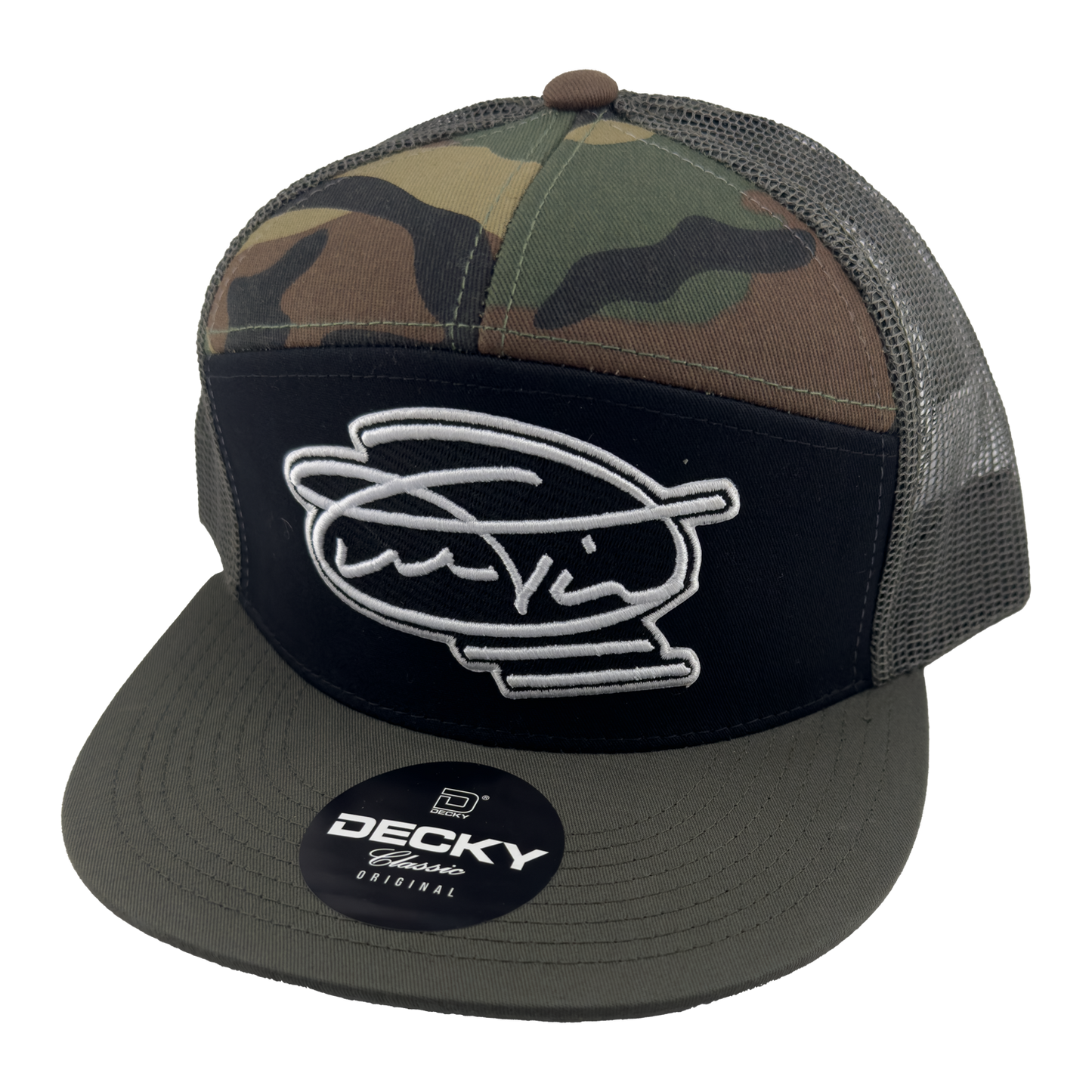 Overtime Signature Black Panel Camo Snapback