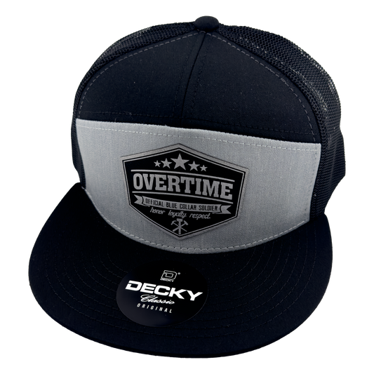 Blue Collar Soldier Silver and Black Snapback
