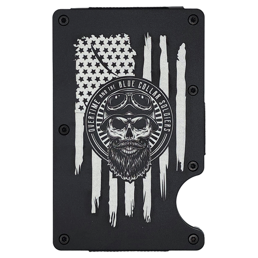 "Bearded Skull" Minimalist Wallet
