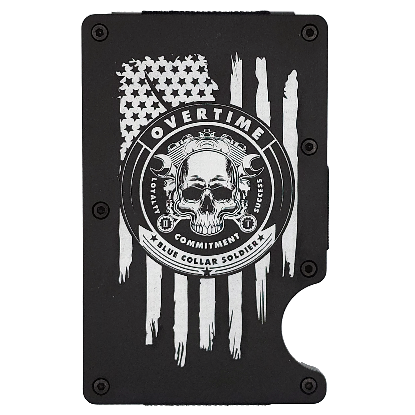 "Skull & Motor" Minimalist Wallet