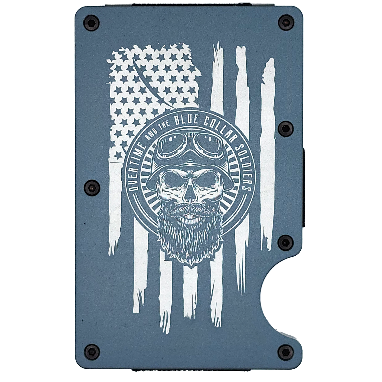 "Bearded Skull" Minimalist Wallet