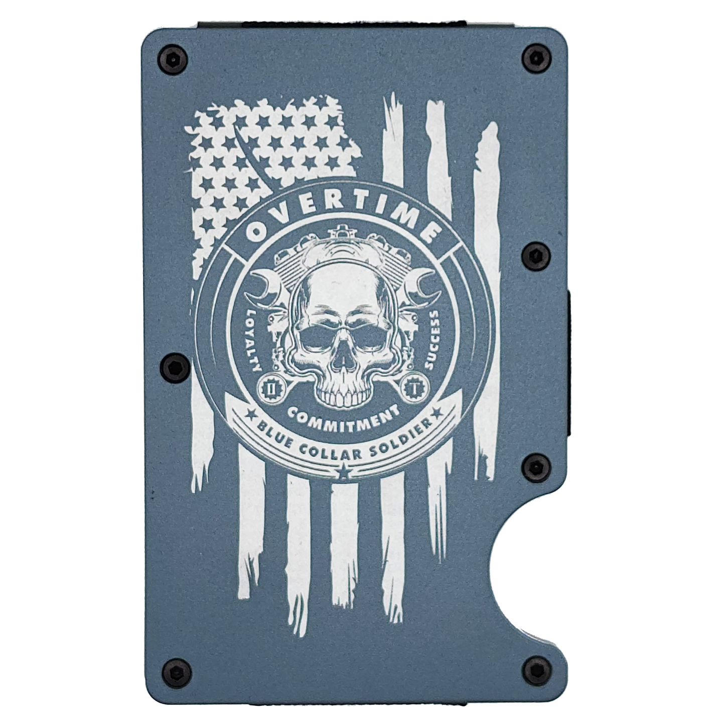 "Skull & Motor" Minimalist Wallet