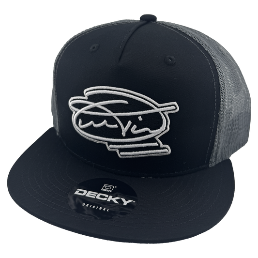 Overtime Signature Black and Grey Snapback