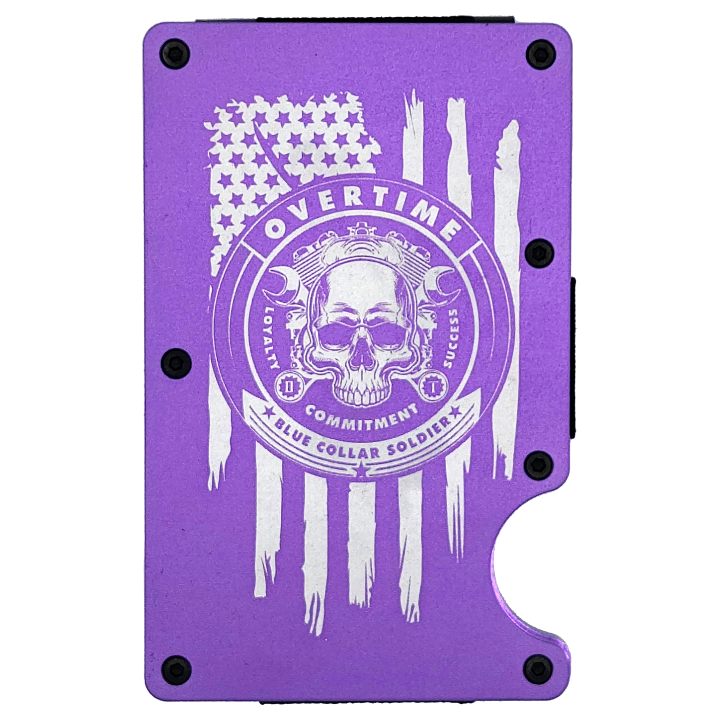 "Skull & Motor" Minimalist Wallet